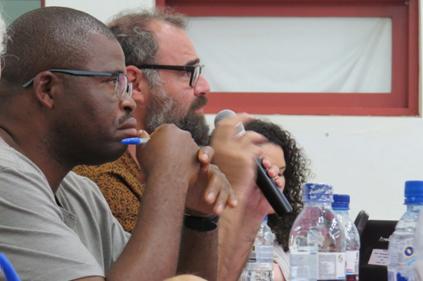 Professor Sandro em evento realizado em Moçambique
